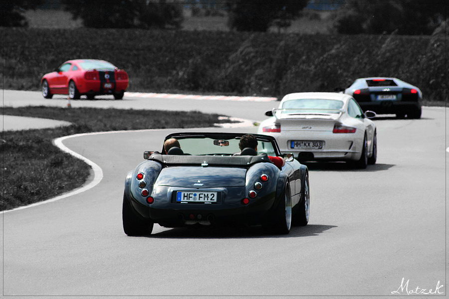 Wiesmann Porsche Lamborghini Mustang Foto von Charity Challenge 2007 Wiesmann MF3 Porsche 911 Lamborghini Murcielago Mustang